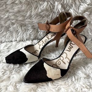 Sam Edelman cow print heels size 6.5